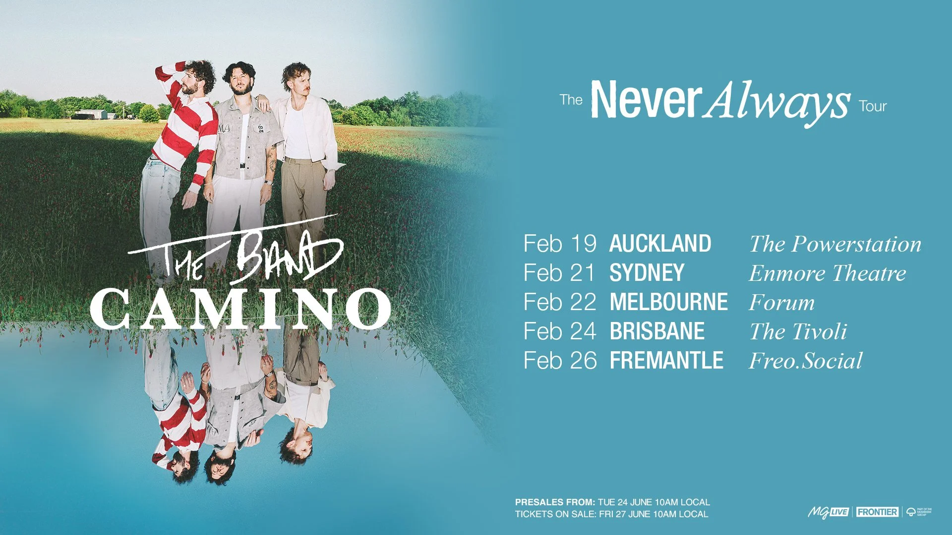 The Band Camino - The Never Always Tour - Auckland - 19th February 2026