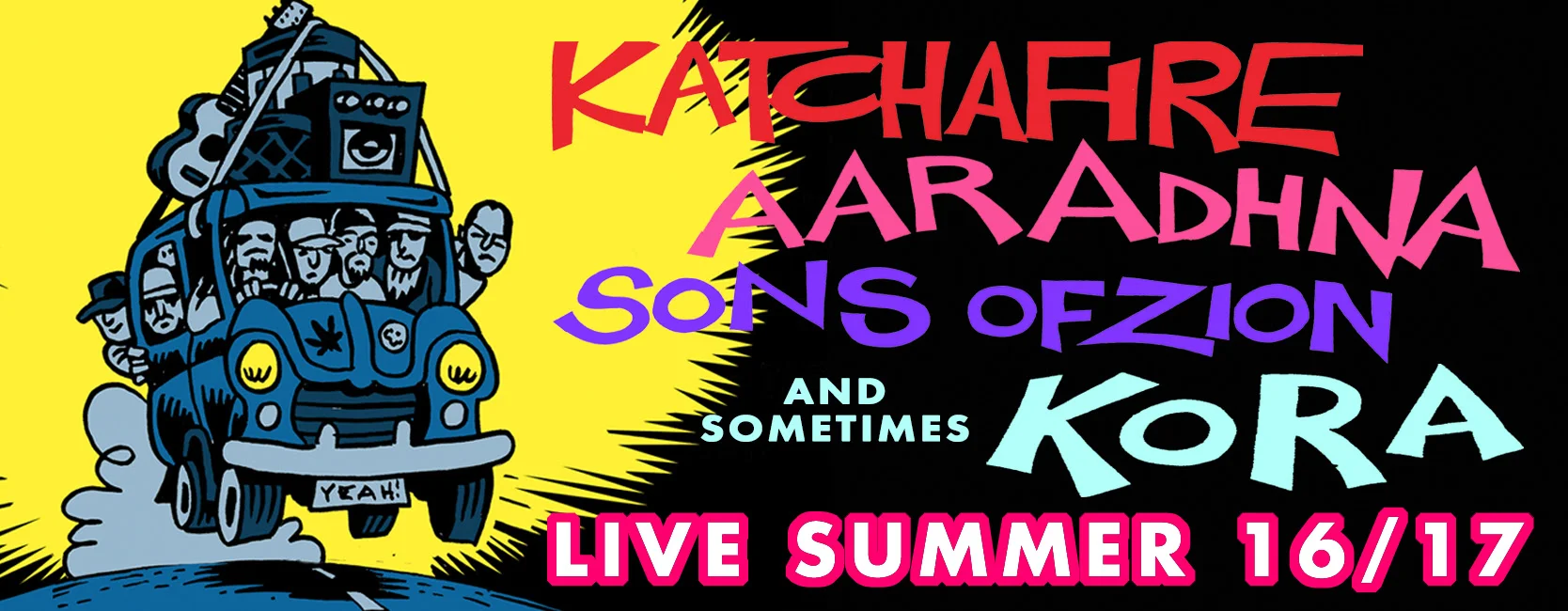 Katchafire, Aaradhna, Sons Of Zion & (sometimes) Kora set for Summer Tour