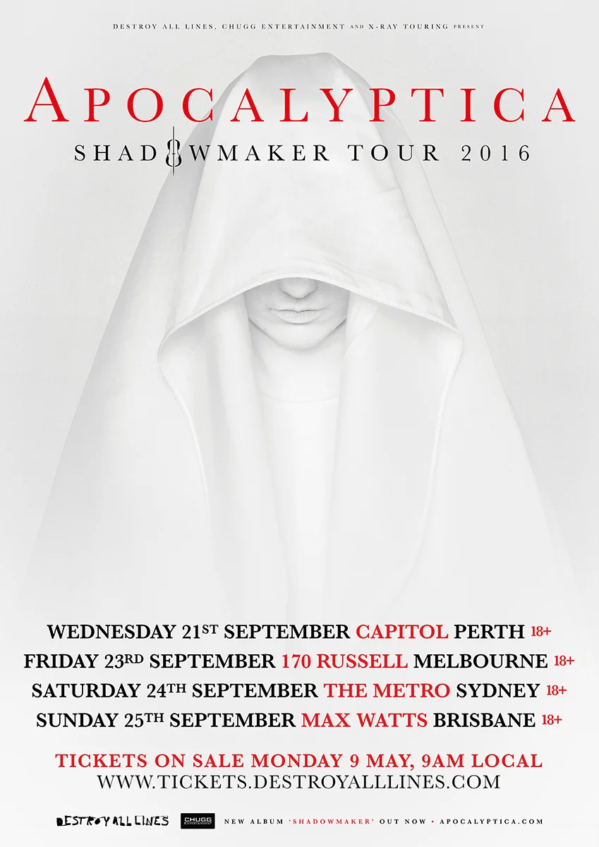 Apocalyptica announce Australia tour