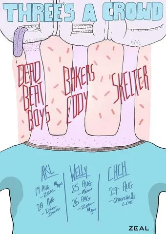 Dead Beat Boys, Bakers Eddy & Skelter announce 'Threes A Crowd' tour