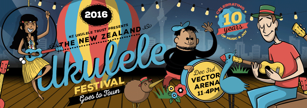 The New Zealand Ukulele Festival goes to town for 10th Birthday