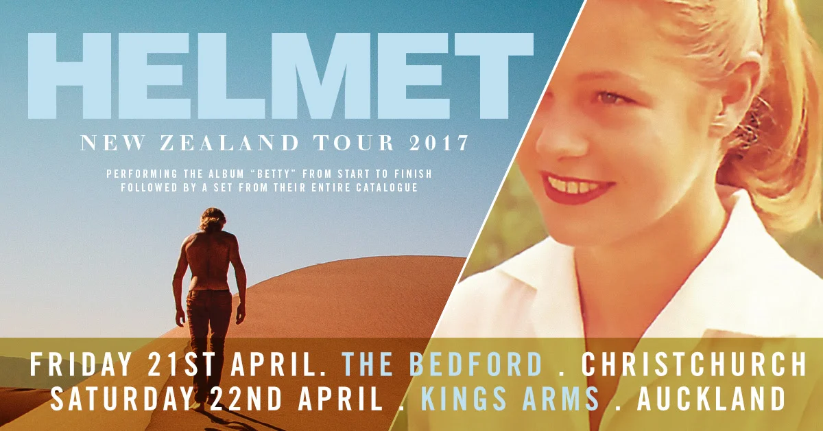Helmet announce NZ tour