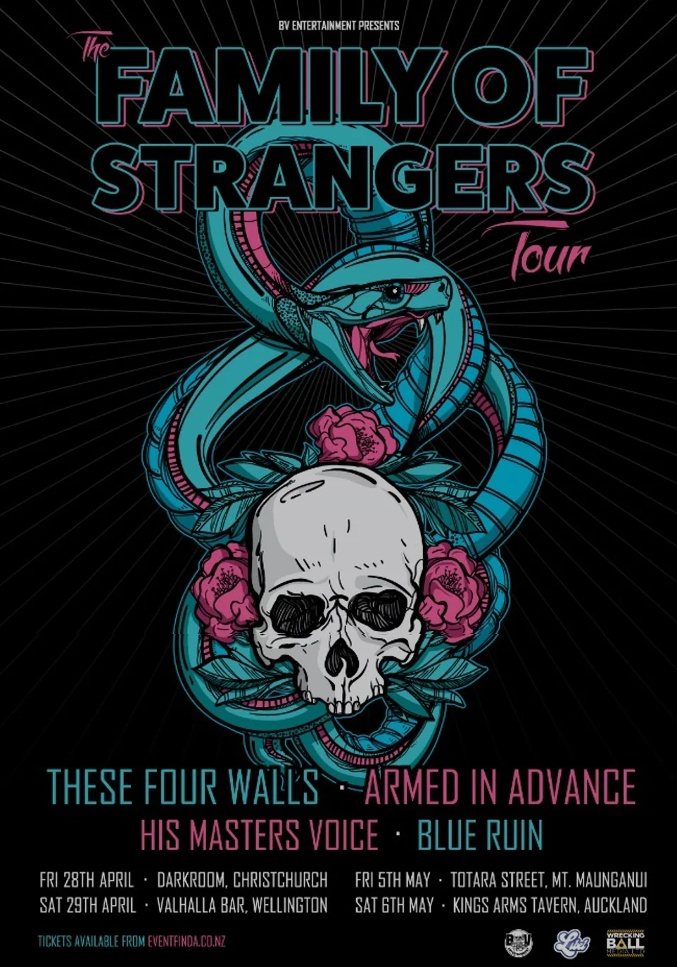 These Four Walls, Armed in Advance, His Masters Voice, and Blue Ruin announce “Family of Strangers” Tour