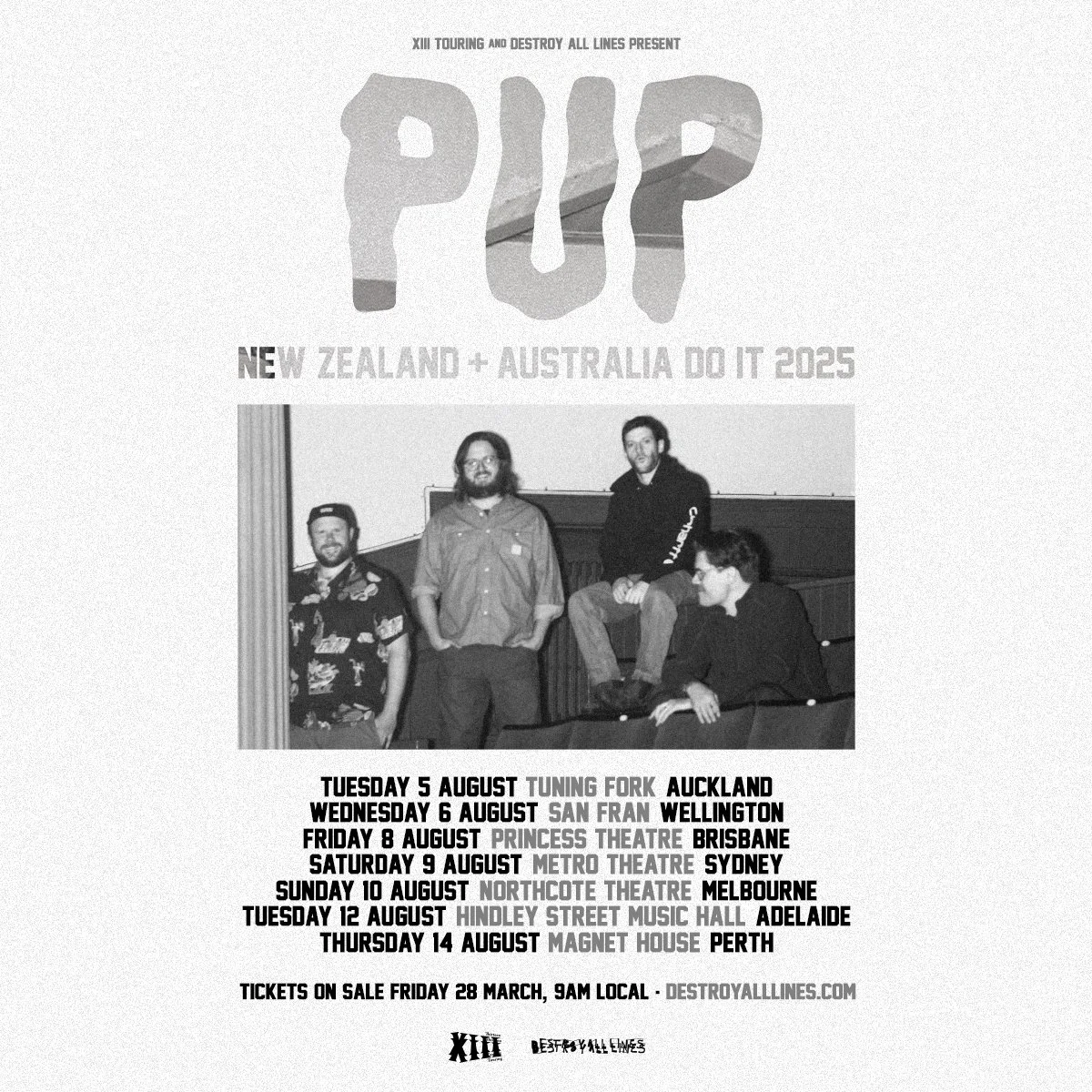 Tour News - Canadian punk-rockers PUP announce New Zealand tour dates