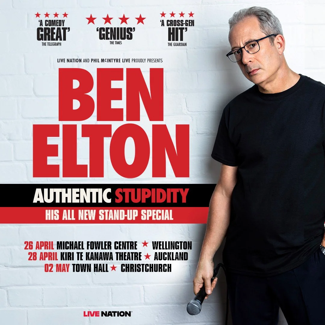 Comedy News - Ben Elton announces return to Aotearoa for Authentic Stupidity Tour in 2025
