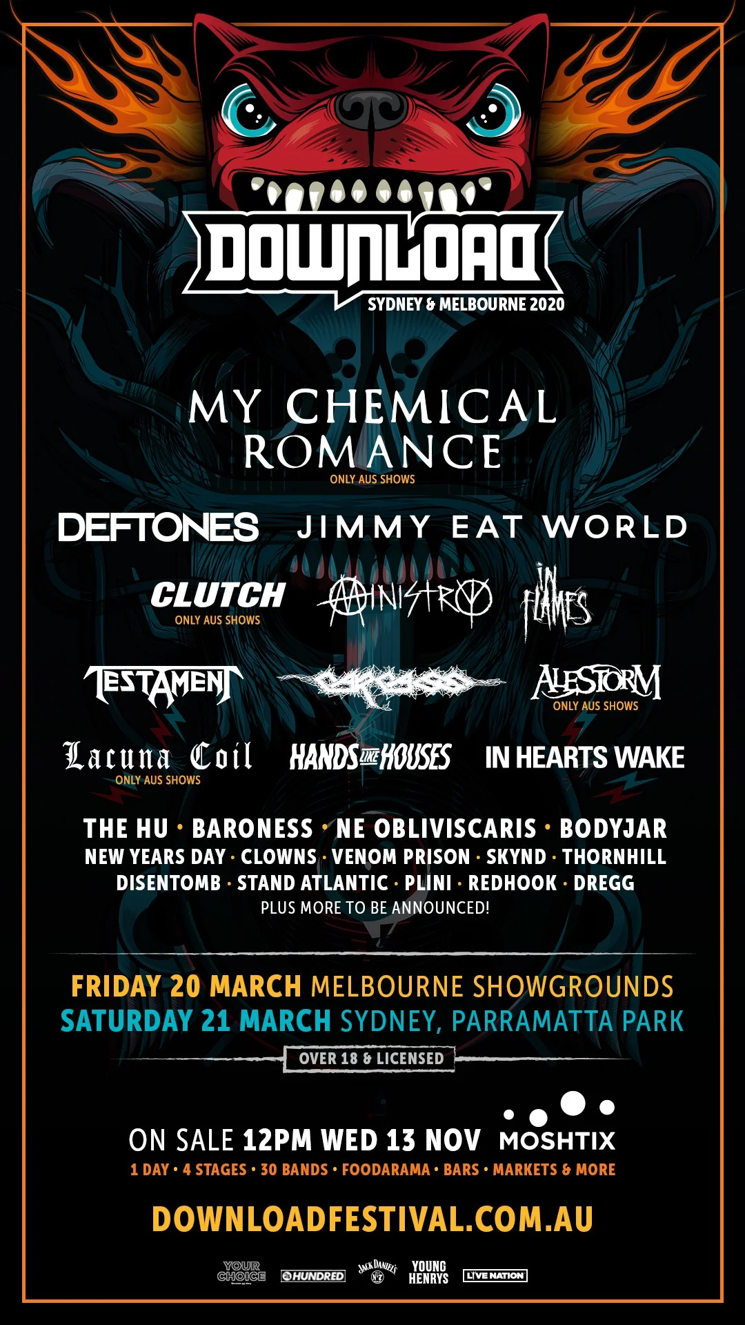 DOWNLOAD AUSTRALIA - My Chemical Romance to Headline Download 2020!