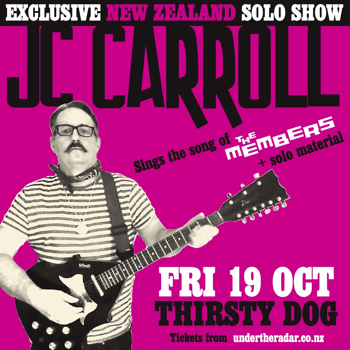 JC Carroll from The Members announces solo show