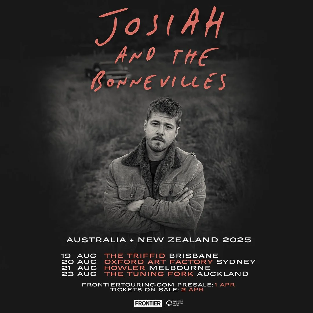 Tour News - Josiah and the Bonnevilles announce debut Australia & New Zealand dates for August 2025