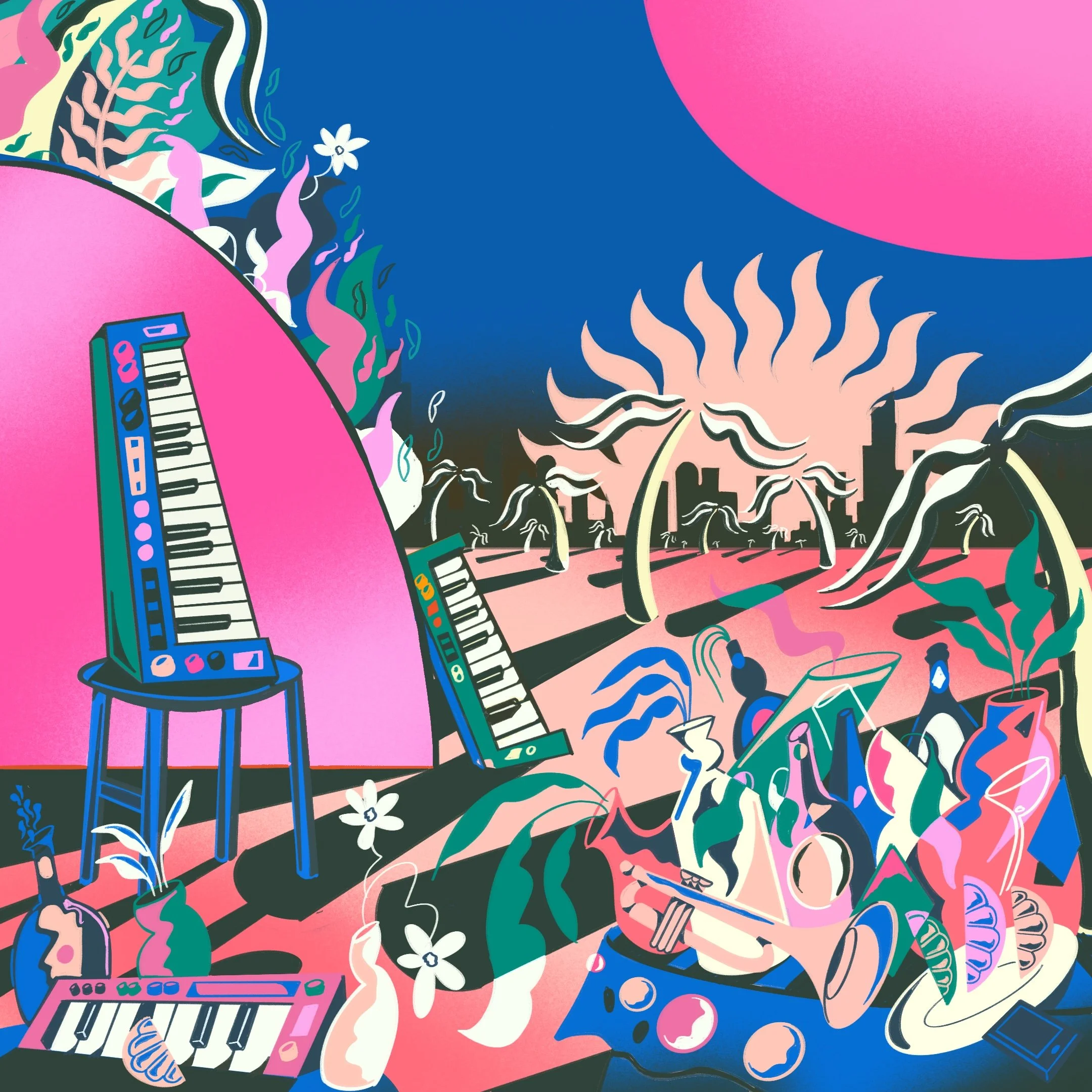 New Music Release - Disco-Boogie collective Flamingo Pier drop new single Mazunte