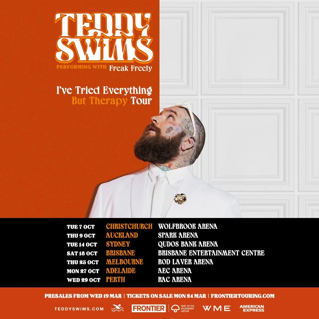 Tour News - Teddy Swims announces his biggest shows ever in New Zealand & Australia!