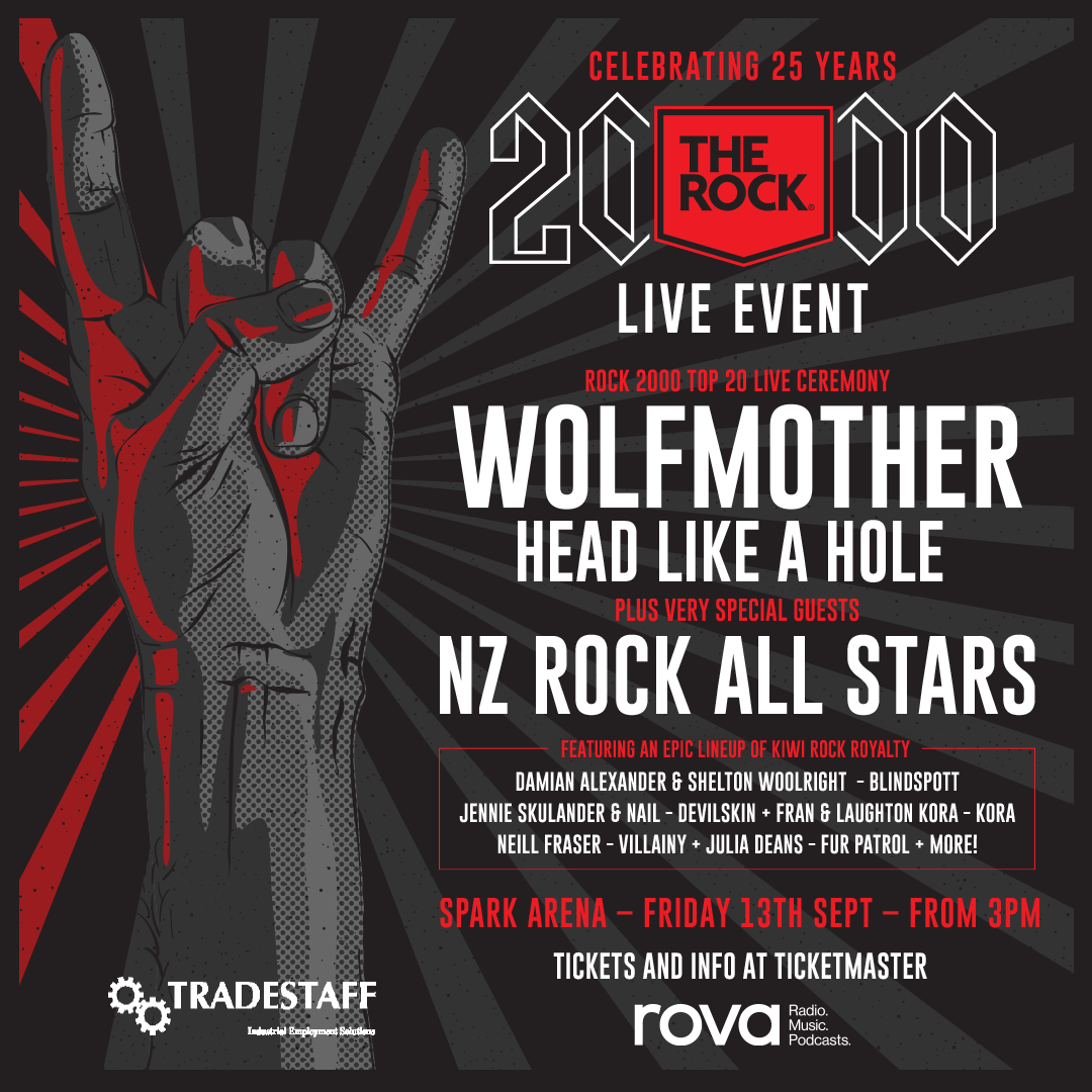 Tour News - The Rock 2000 Live - New Zealand's Ultimate Rock Countdown Celebrates 25 Years