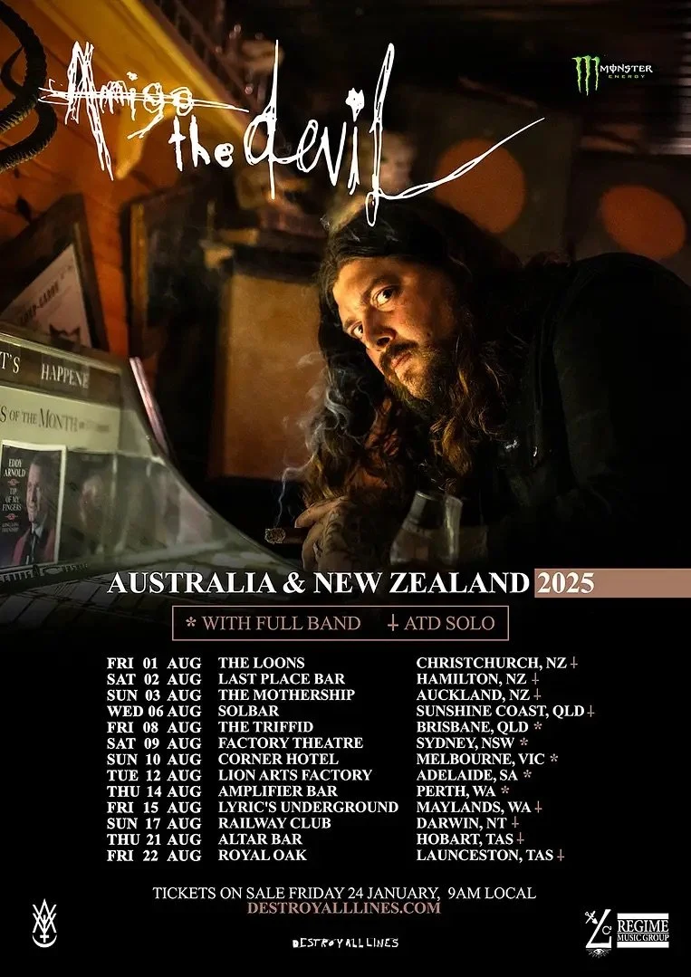 Tour News - Amigo The Devil announces Australian and New Zealand Tour in August 2025