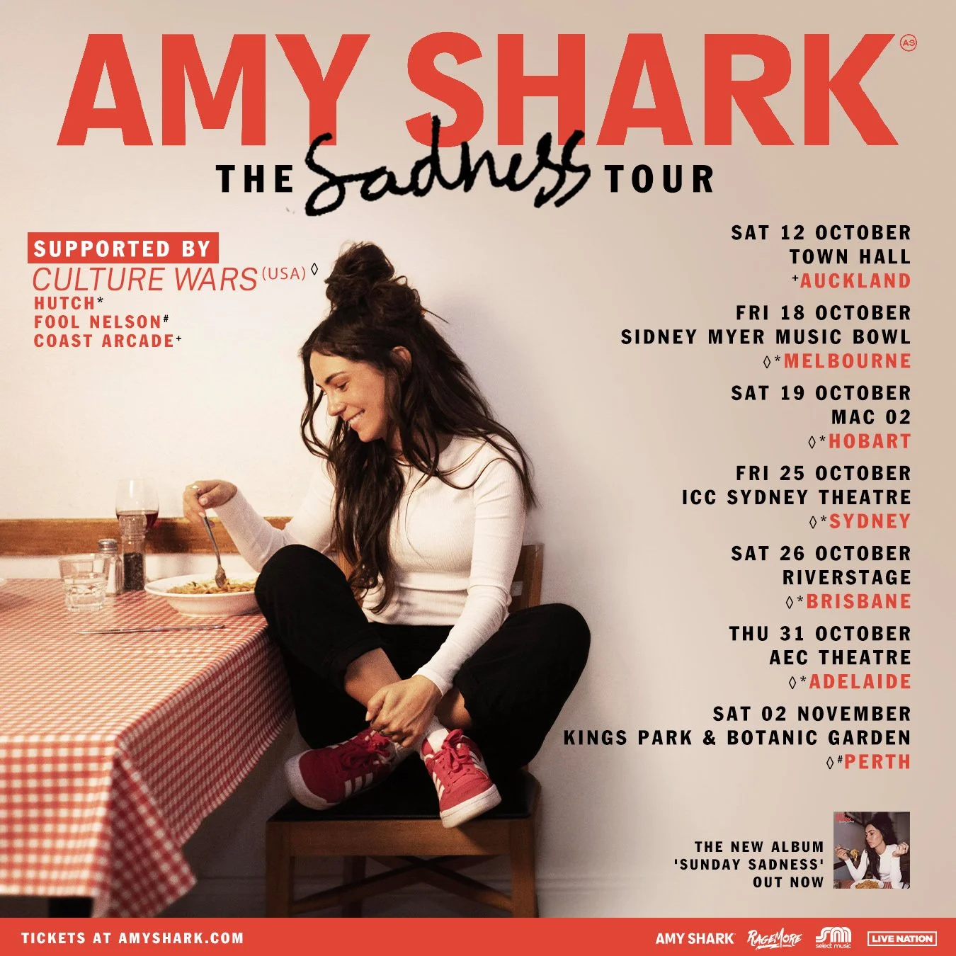 Tour News - Amy Shark Announces Supports For The Sadness Tour