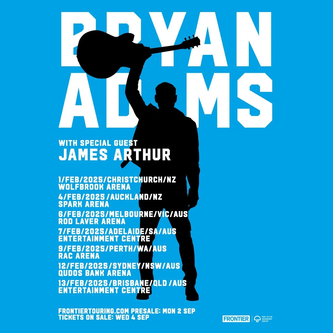 Tour News - Bryan Adams announces Australian & New Zealand Tour Dates for the So Happy It Hurts Tour