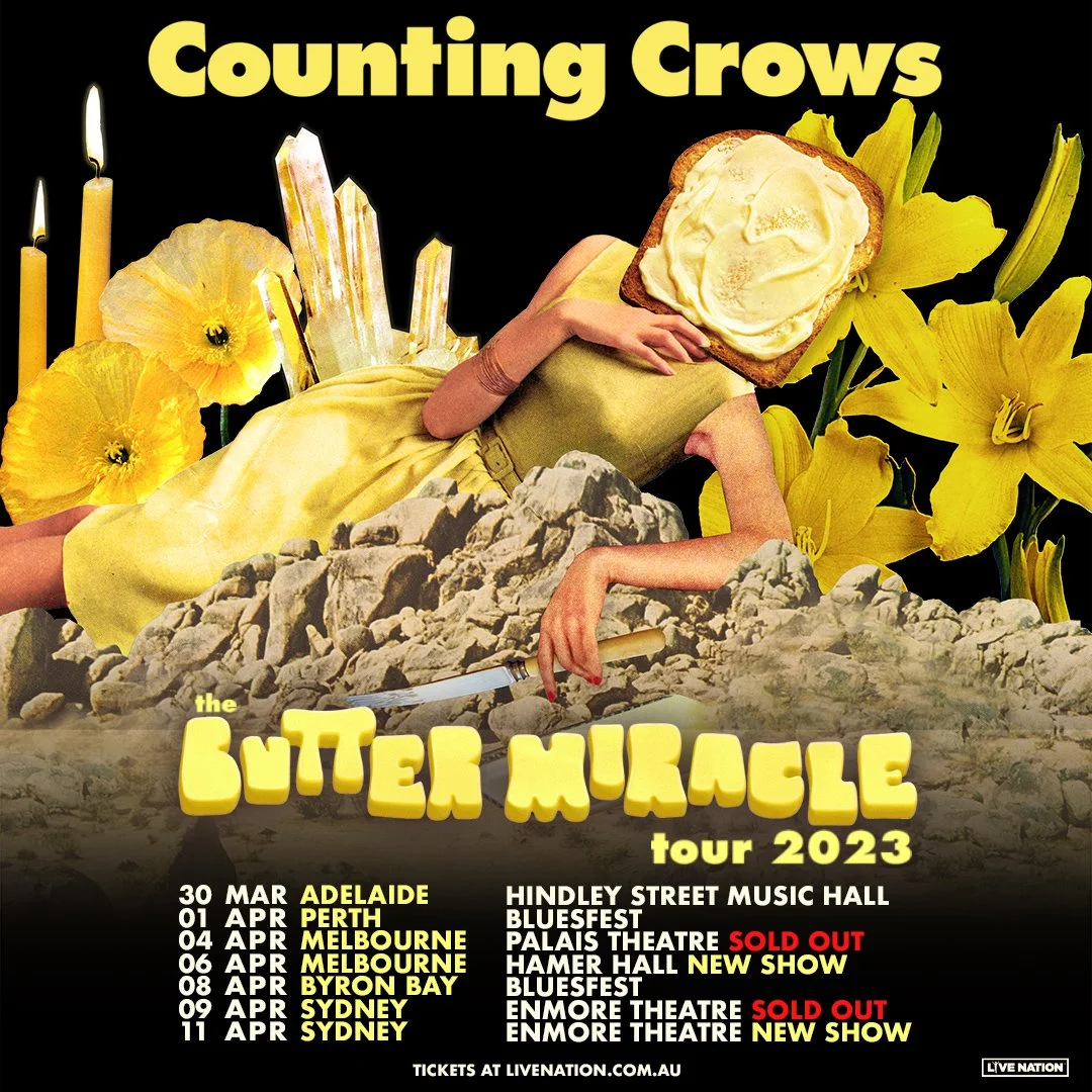 Tour News - Counting Crows Announce Frank Turner as special guest on The Butter Miracle NZ Tour