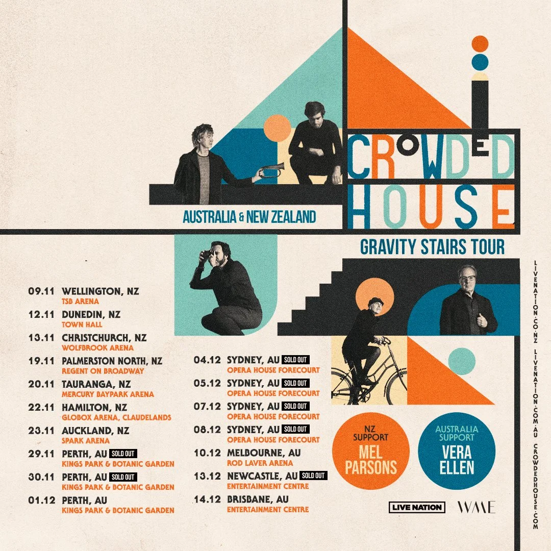 Tour News - Crowded House Announce Special Guests for Gravity Stairs Tour in November