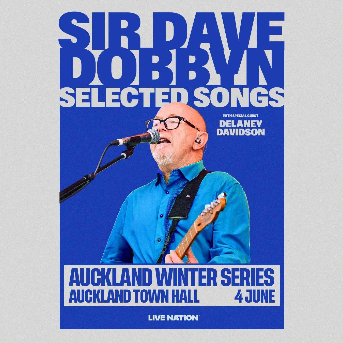 Tour News - Delaney Davidson joins Sir Dave Dobbyn at Auckland Winter Series