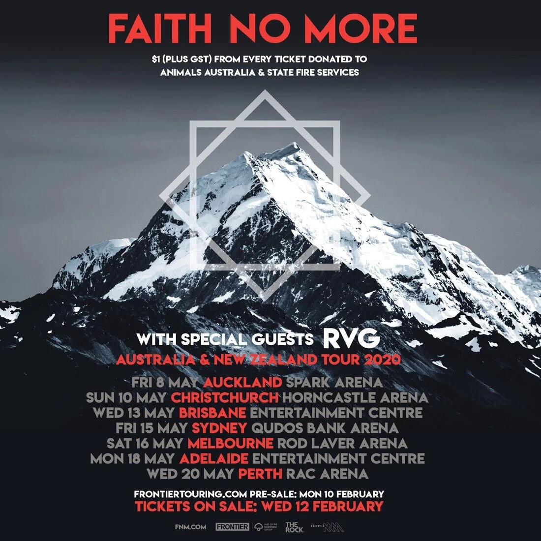 Tour News - Faith No More Announce NZ & Australian Tour in 2020