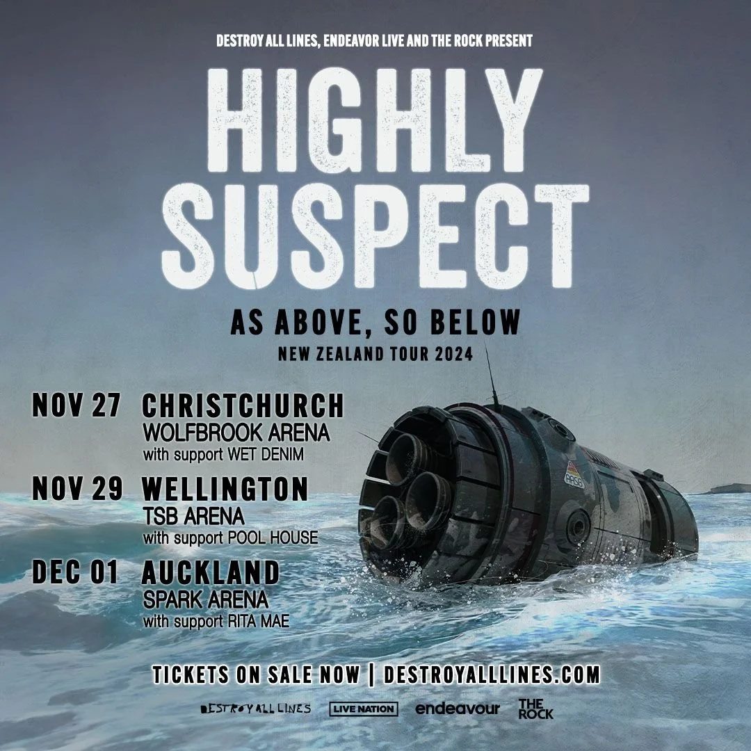 Tour News - Highly Suspect announce local support acts for New Zealand Shows