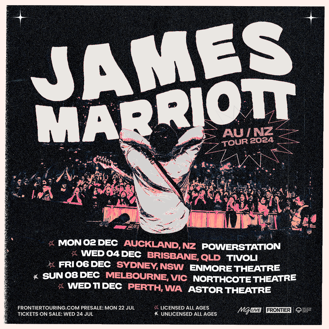 Tour News - James Marriott announces Australia & New Zealand Tour this December