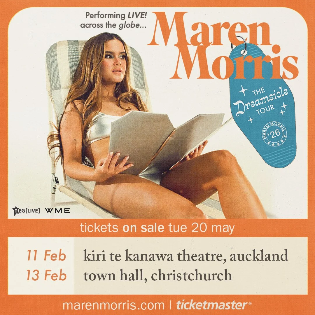 Tour News - Maren Morris announces New Zealand dates for The Dreamsicle Tour in 2026