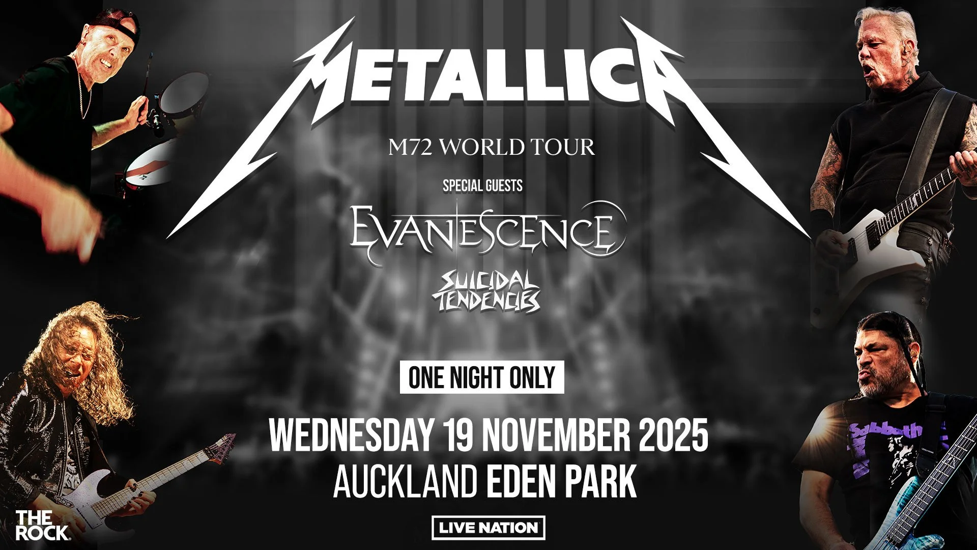 Tour News - Metallica M72 World Tour - 2025 New Zealand Date Announced