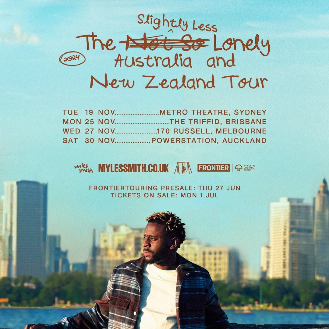Tour News - Myles Smith announces The Slightly Less Lonely Australia and New Zealand Tour