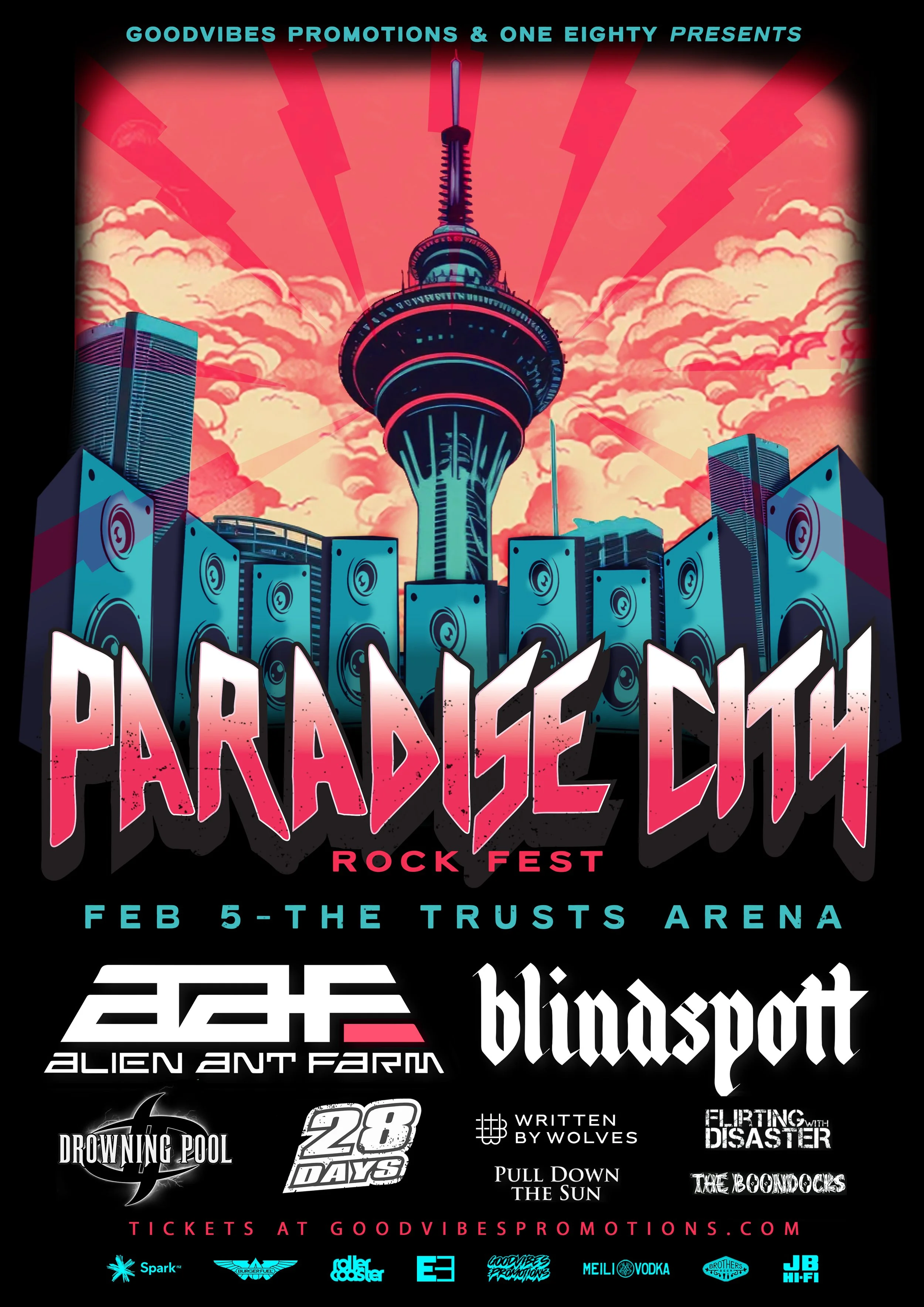 Tour News - Paradise City Rock Festival is launching in Aotearoa in 2025