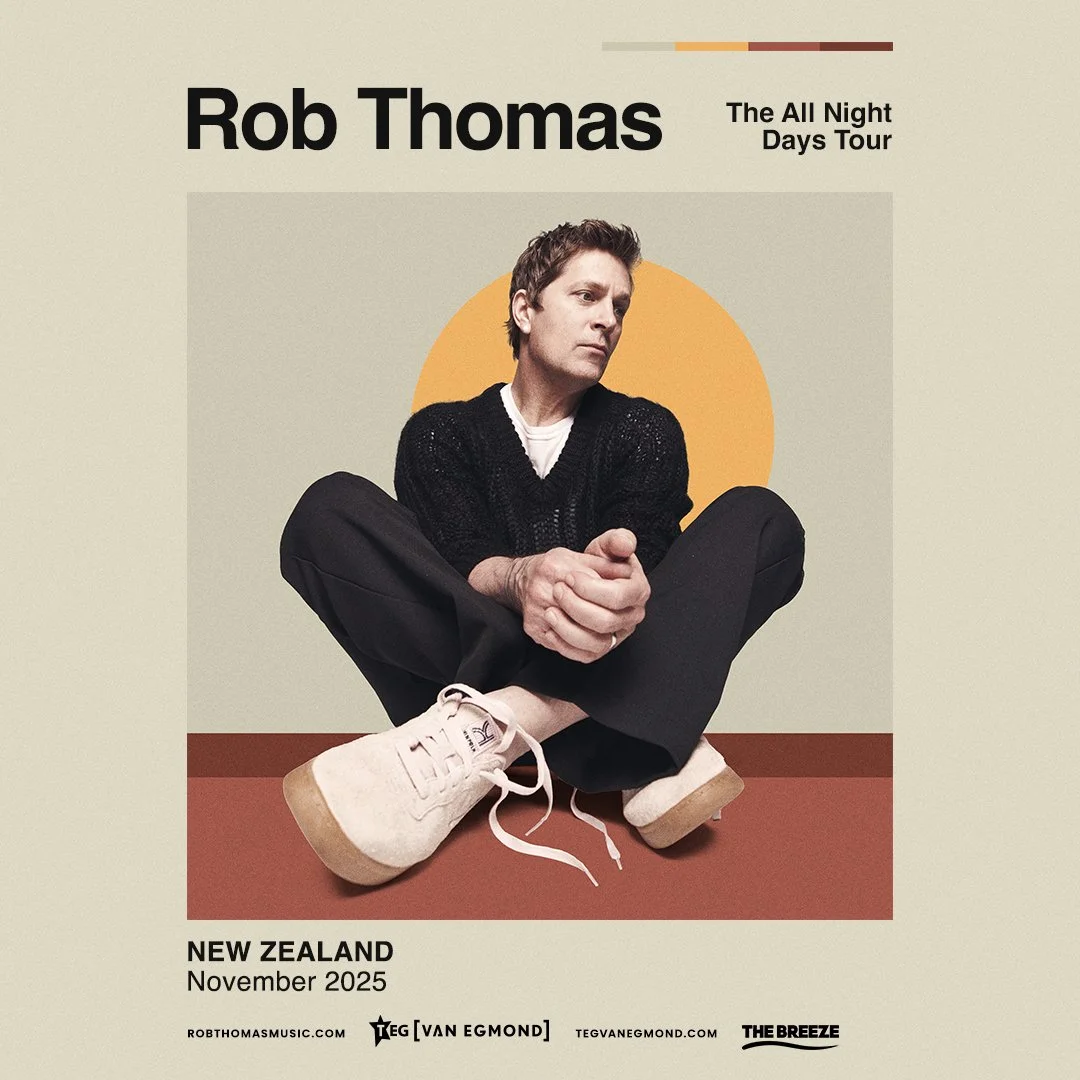 Tour News - Rob Thomas confirms The All Night Days tour is heading to Aotearoa in 2025