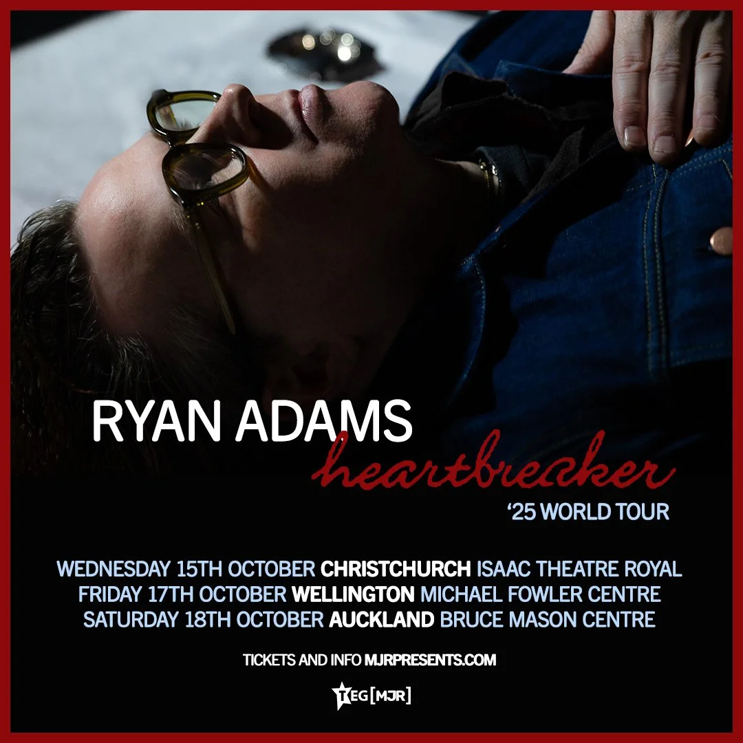 Tour News - Ryan Adams announces New Zealand dates for Heartbreaker '25 World Tour