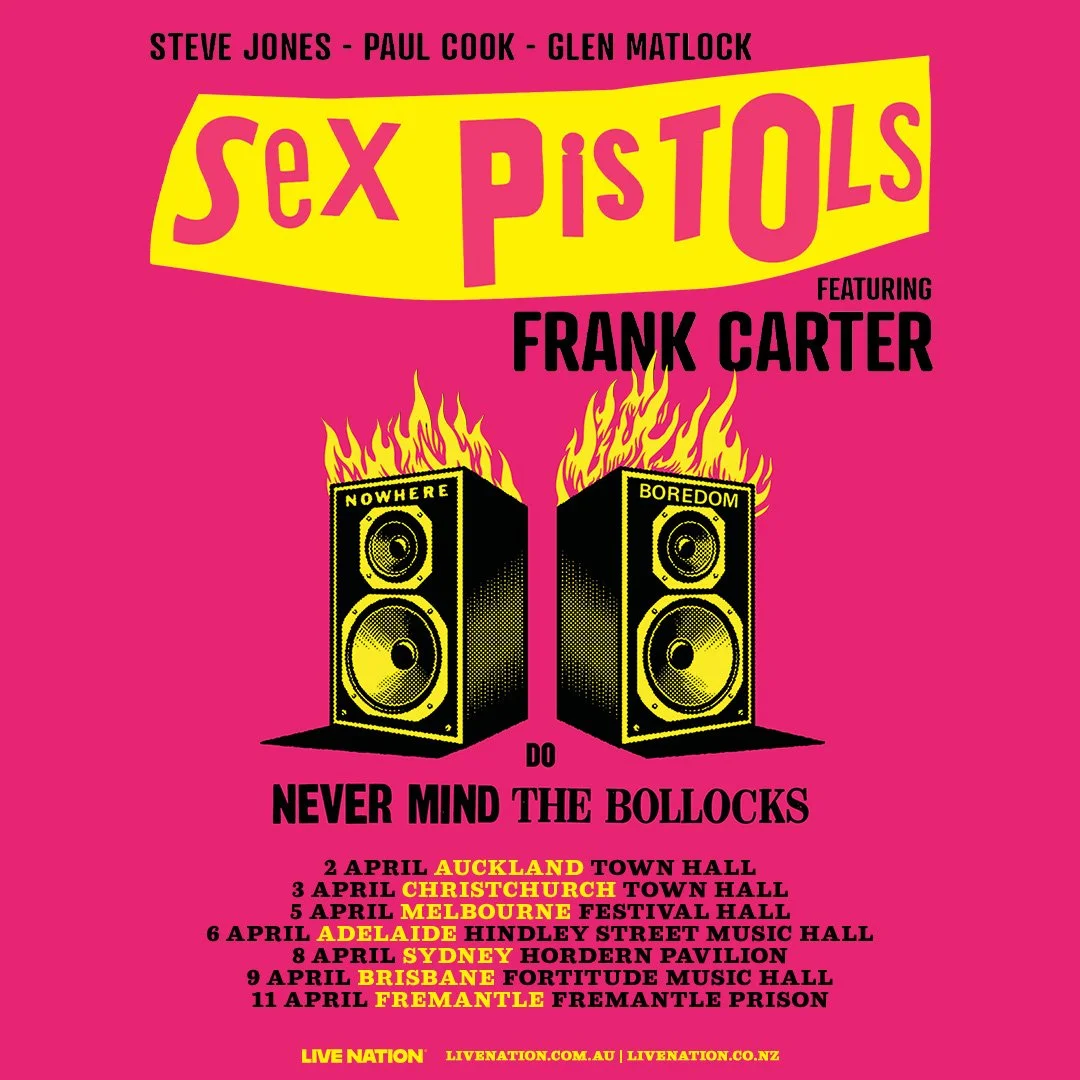 Tour News - Sex Pistols feat. Frank Carter announce Australia & New Zealand Tour for April 2025