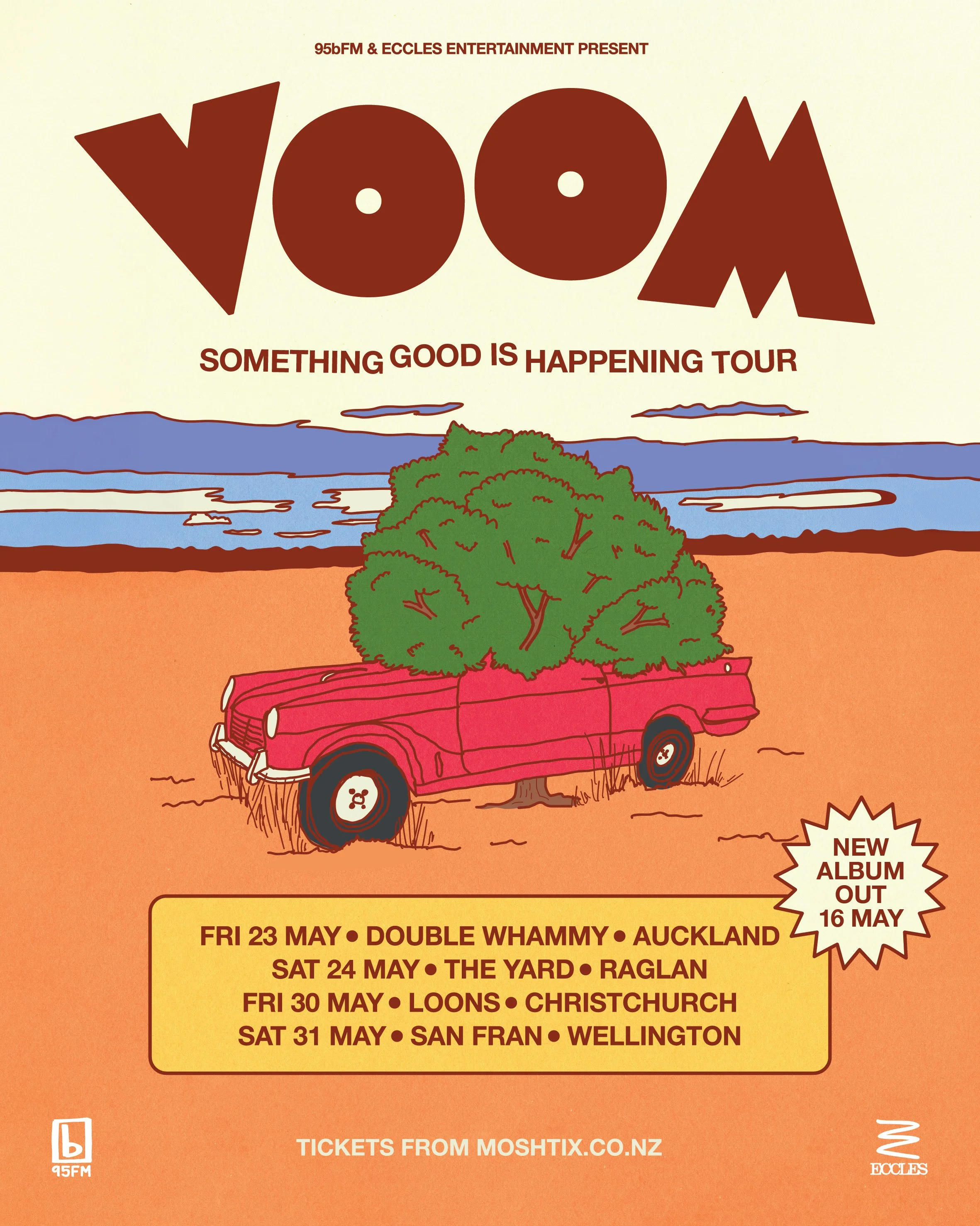 Tour News - Something Good Is Happening - Voom announce NZ Tour