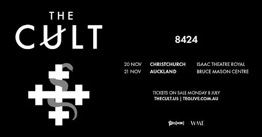Tour News - The Cult announce 40th Anniversary 8424 New Zealand Tour