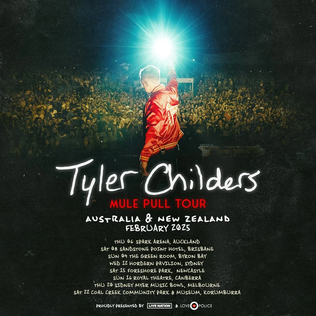 Tour News - Tyler Childers Announces 2025 Australia And New Zealand Mule Pull Tour