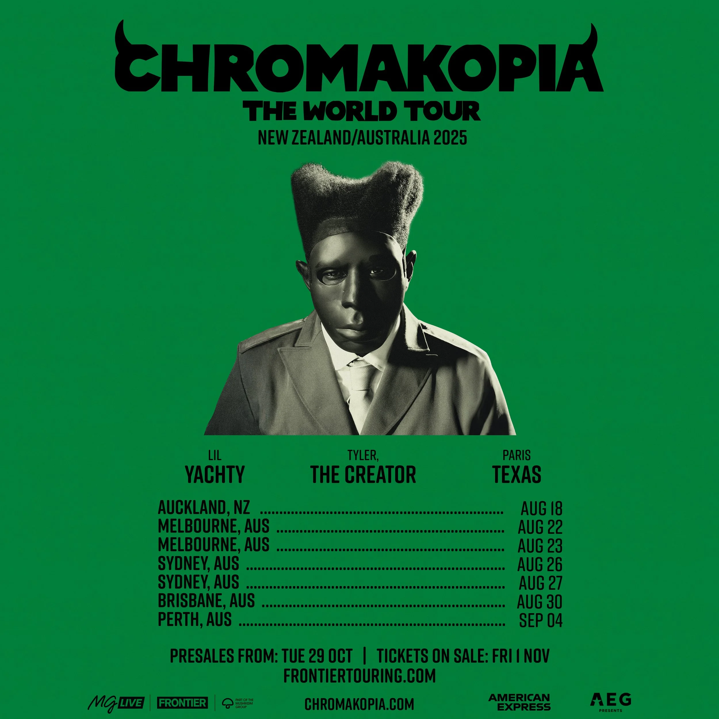 Tour News - Tyler, The Creator announces Chromakopia: The World Tour
