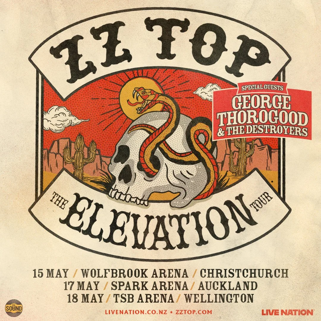 Tour News - ZZ Top announce new Christchurch show for The Elevation Tour 2025