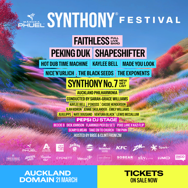 Tour News - Mānuka Phuel SYNTHONY Festival final lineup is announced - 28th January 2026