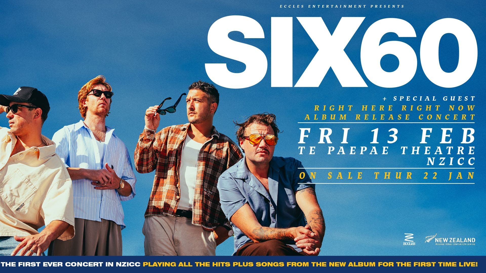 Six60 - Right Here Right Now Album Release - Auckland - 13th February 2026