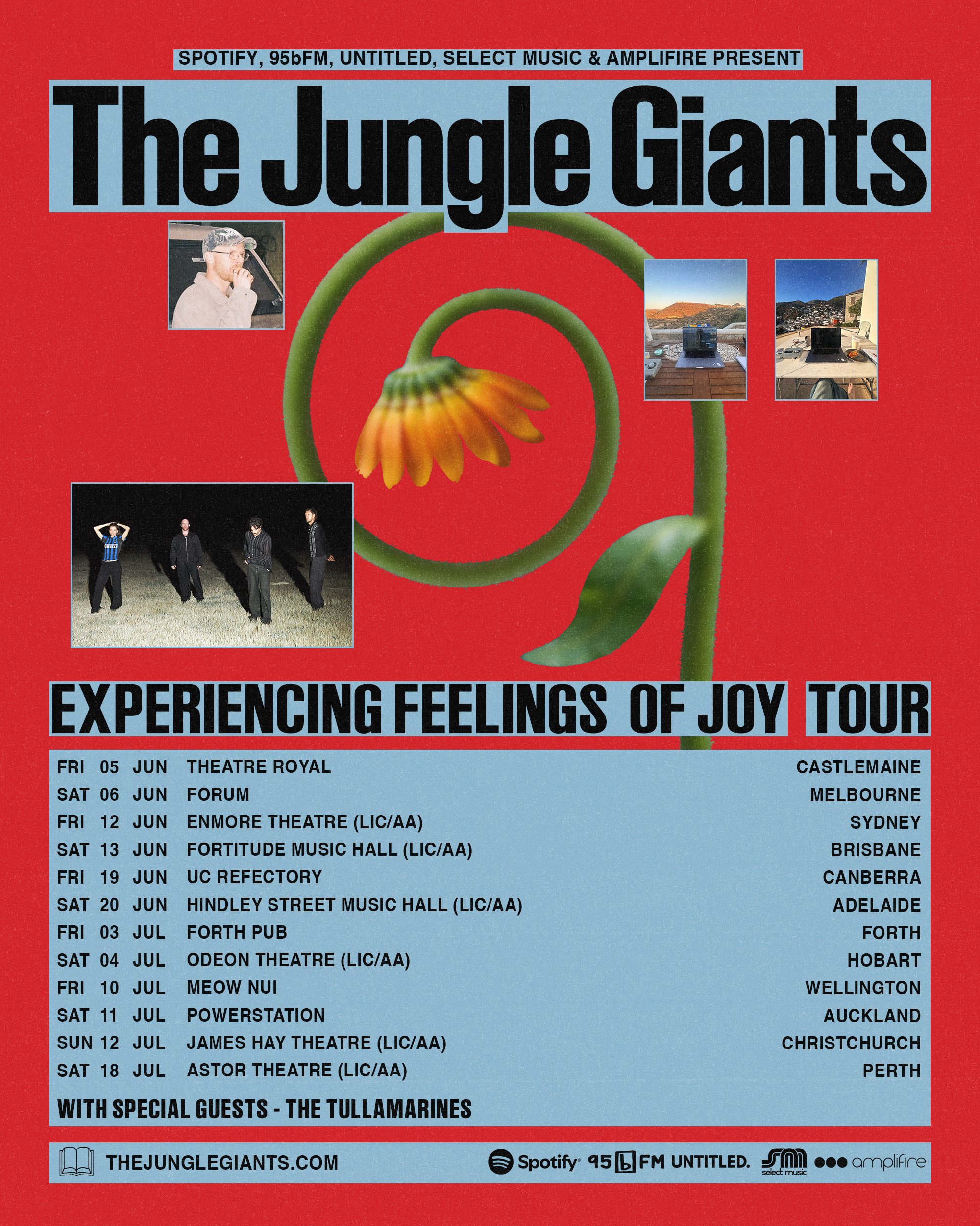 The Jungle Giants - Experience Feelings of Joy - Christchurch - 12th July 2026
