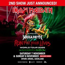 Tour News - Iron Maiden announce a second 'Run For Your Lives' show! - 5th March 2026