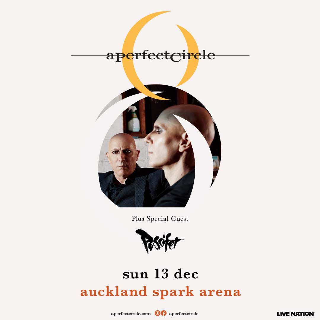 Tour News - A Perfect Circle confirm return to NZ with special guest Puscifier - 16th March 2026