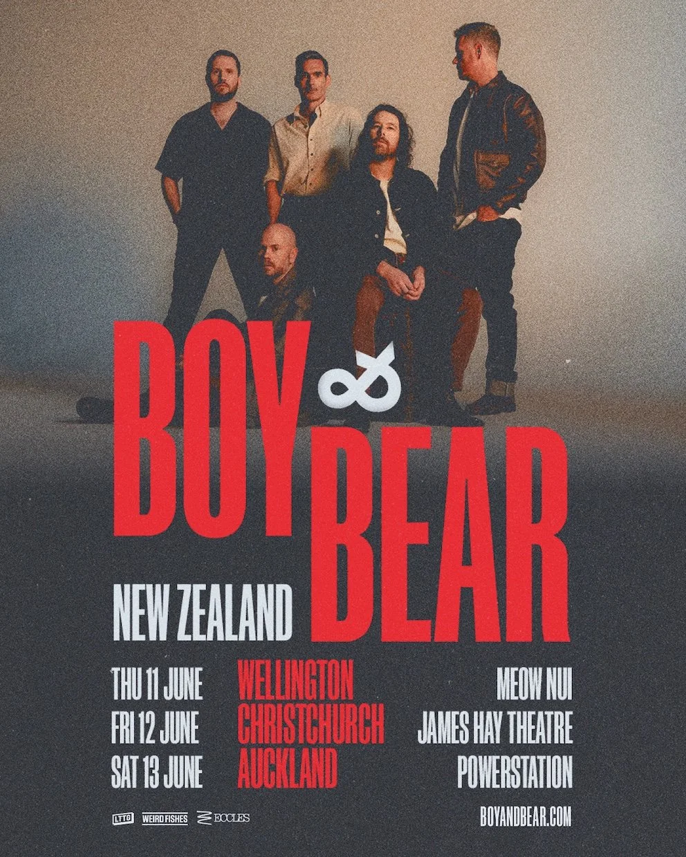 Boy & Bear NZ Tour '26