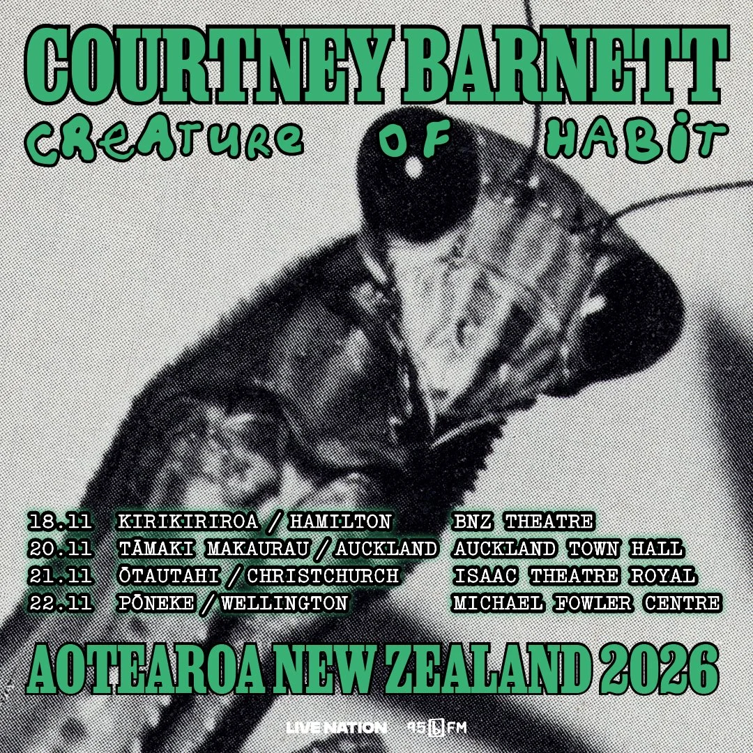 Tour News - Courtney Barnett announces 'Creature of Habit' Aotearoa tour - 15th April 2026
