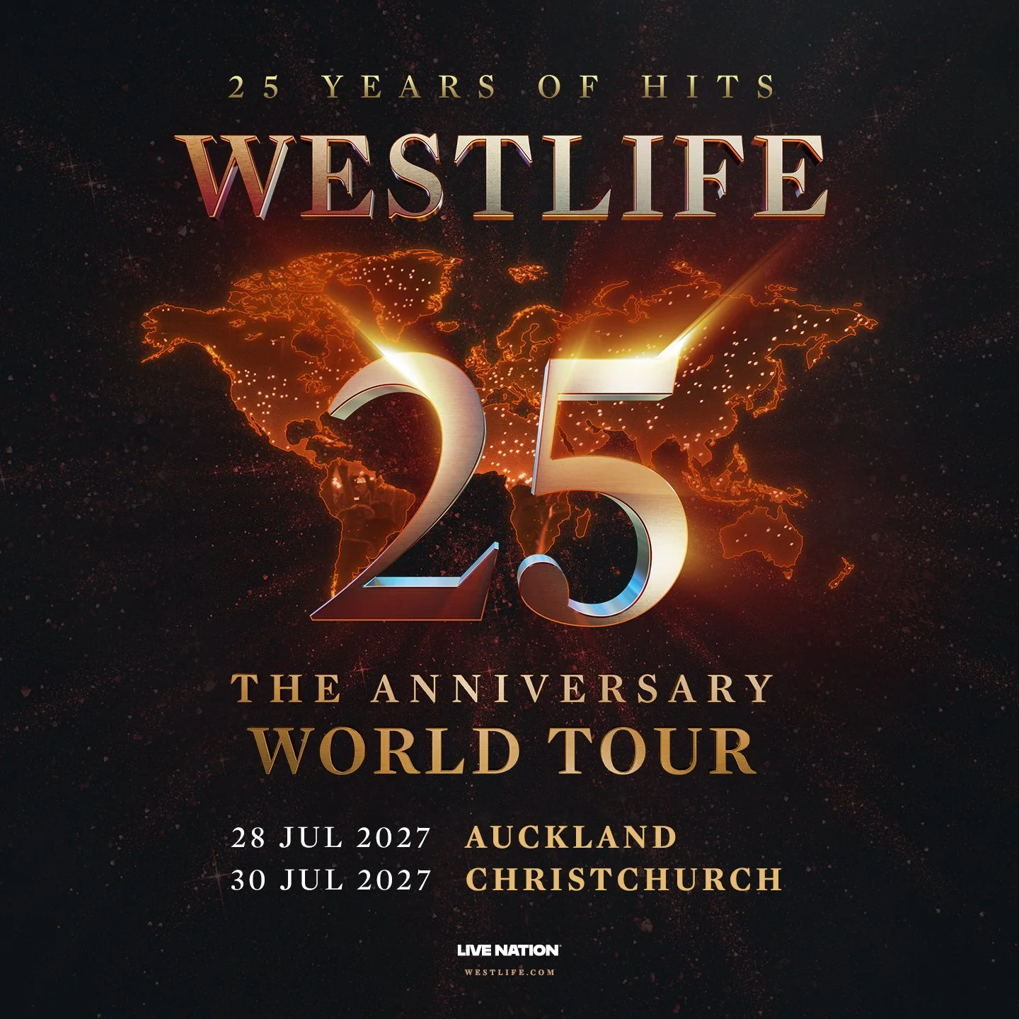 Tour News - Westlife announce Australia &amp; New Zealand tour in July 2027 - 8th May 2026