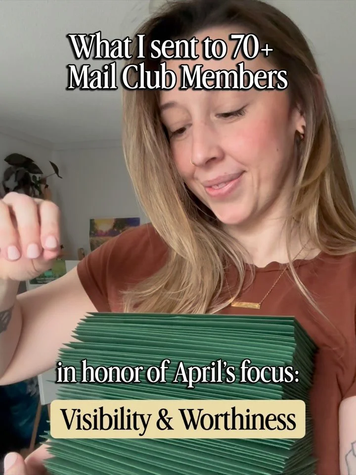 I&rsquo;m in AWE of how much this Month&rsquo;s mailing landed with The Prints &amp; Purpose Society. 

Everyone is deserving of these soul touching focuses, practices and reminders 🥹 

If you know of anyone who could use an uplifting token of joy a