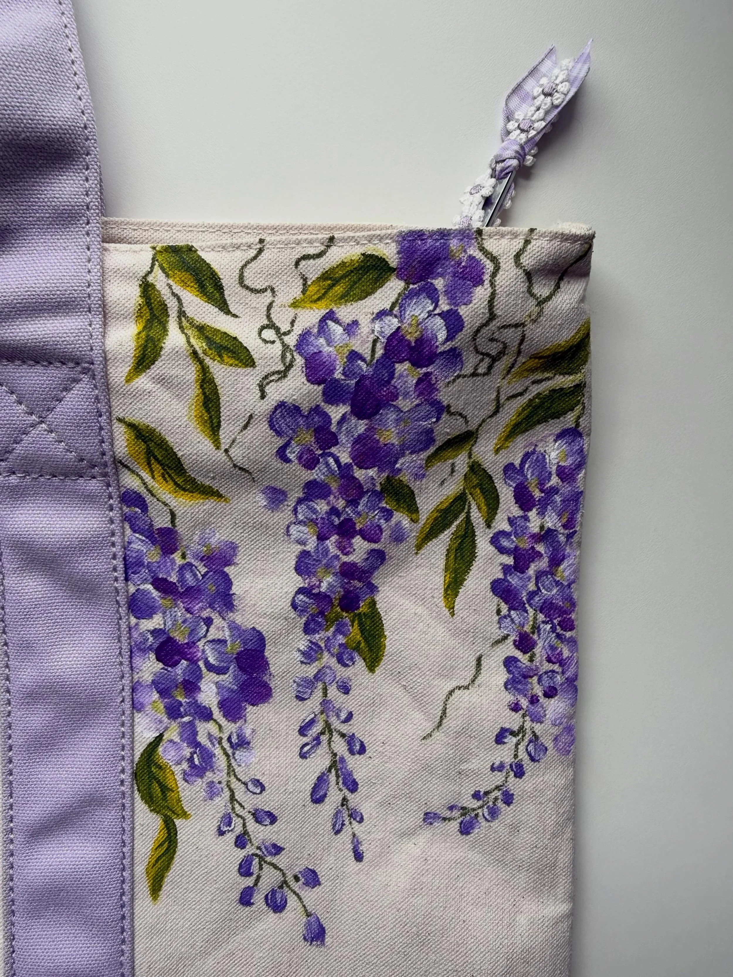 More to come on the precious Wisteria Weekender 🪻 including a pre-order drop?? Comment which color flower/tote combo you&rsquo;d choose! 🤗