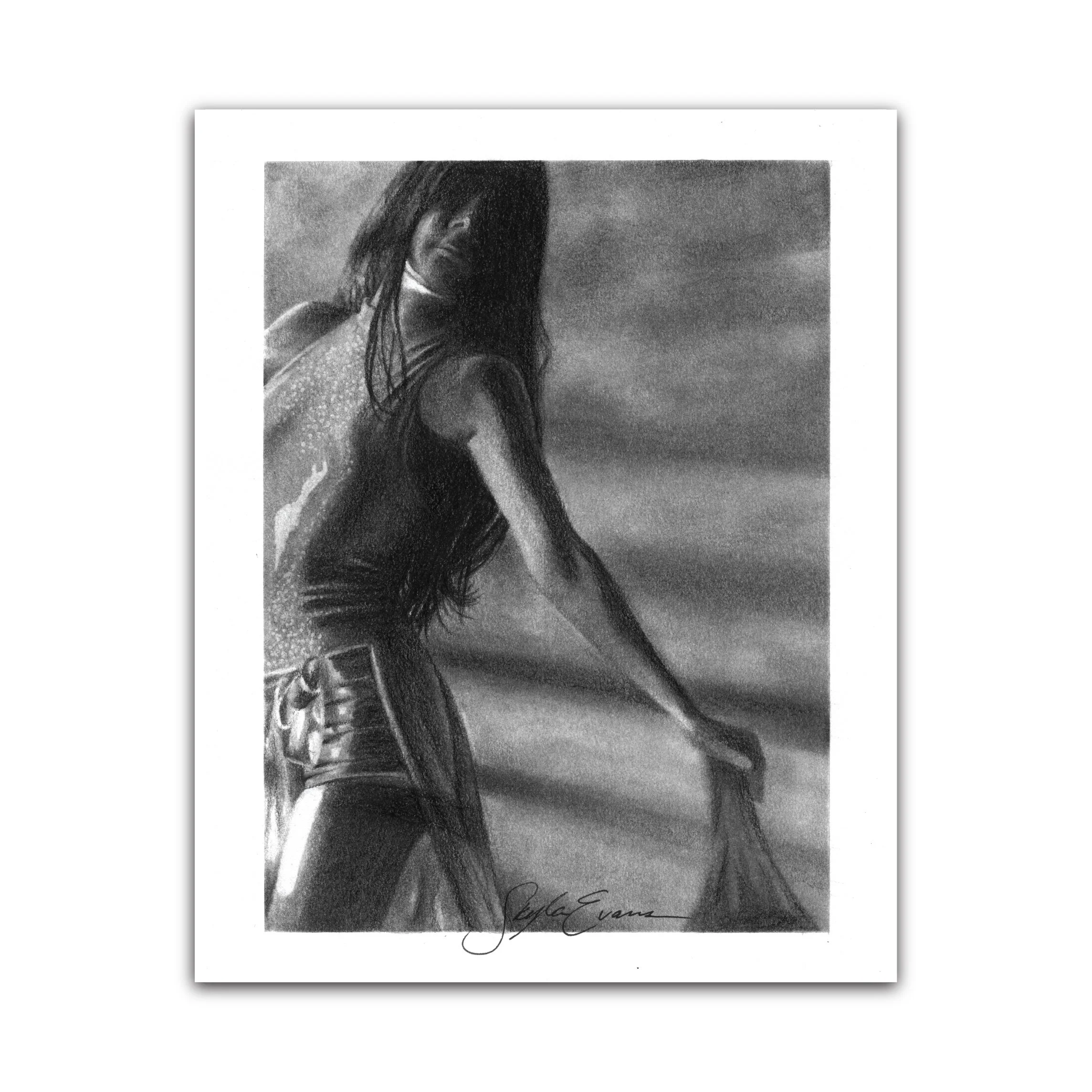 Sheer Light | Charcoal Print