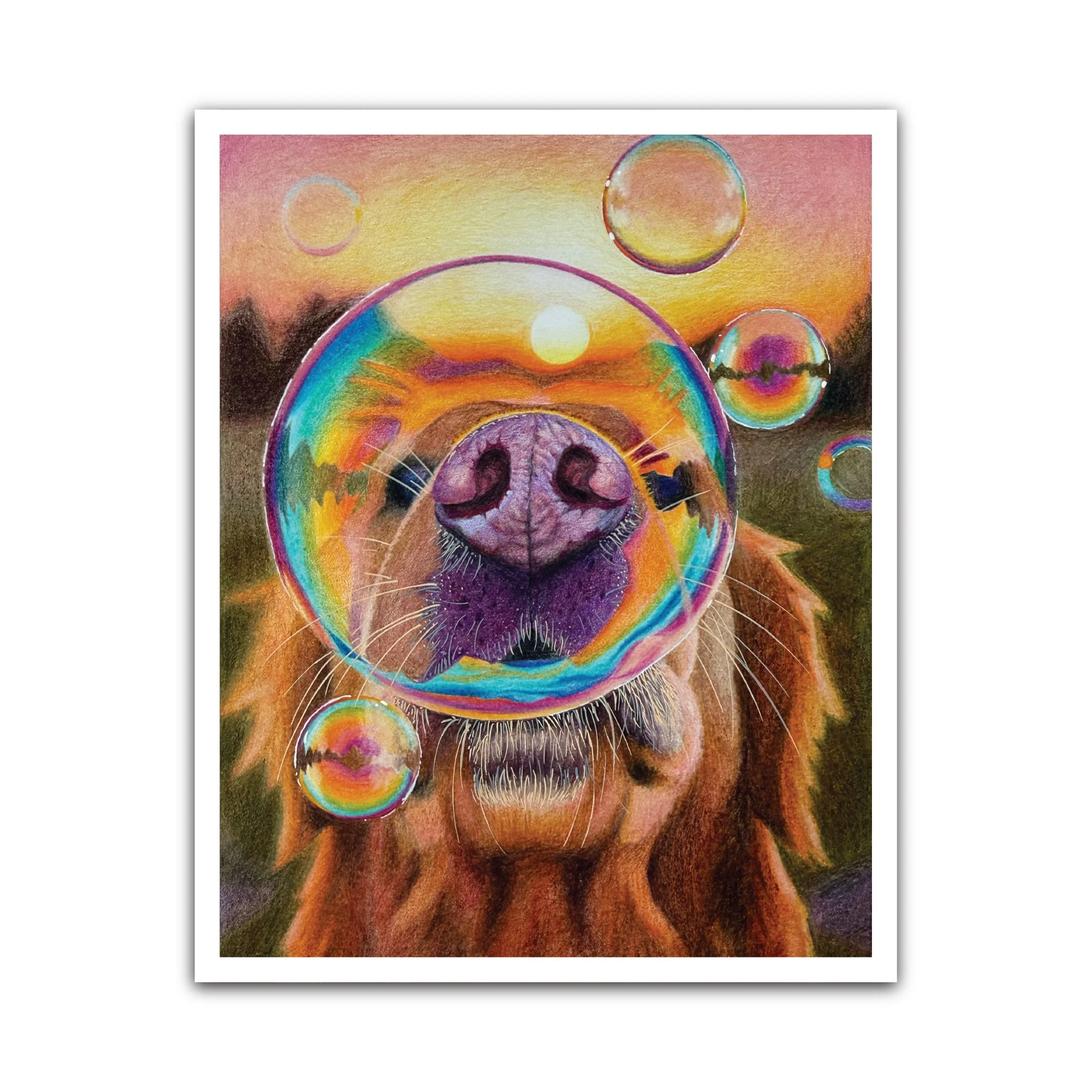 A Moment of Notice | Colored Pencil Print