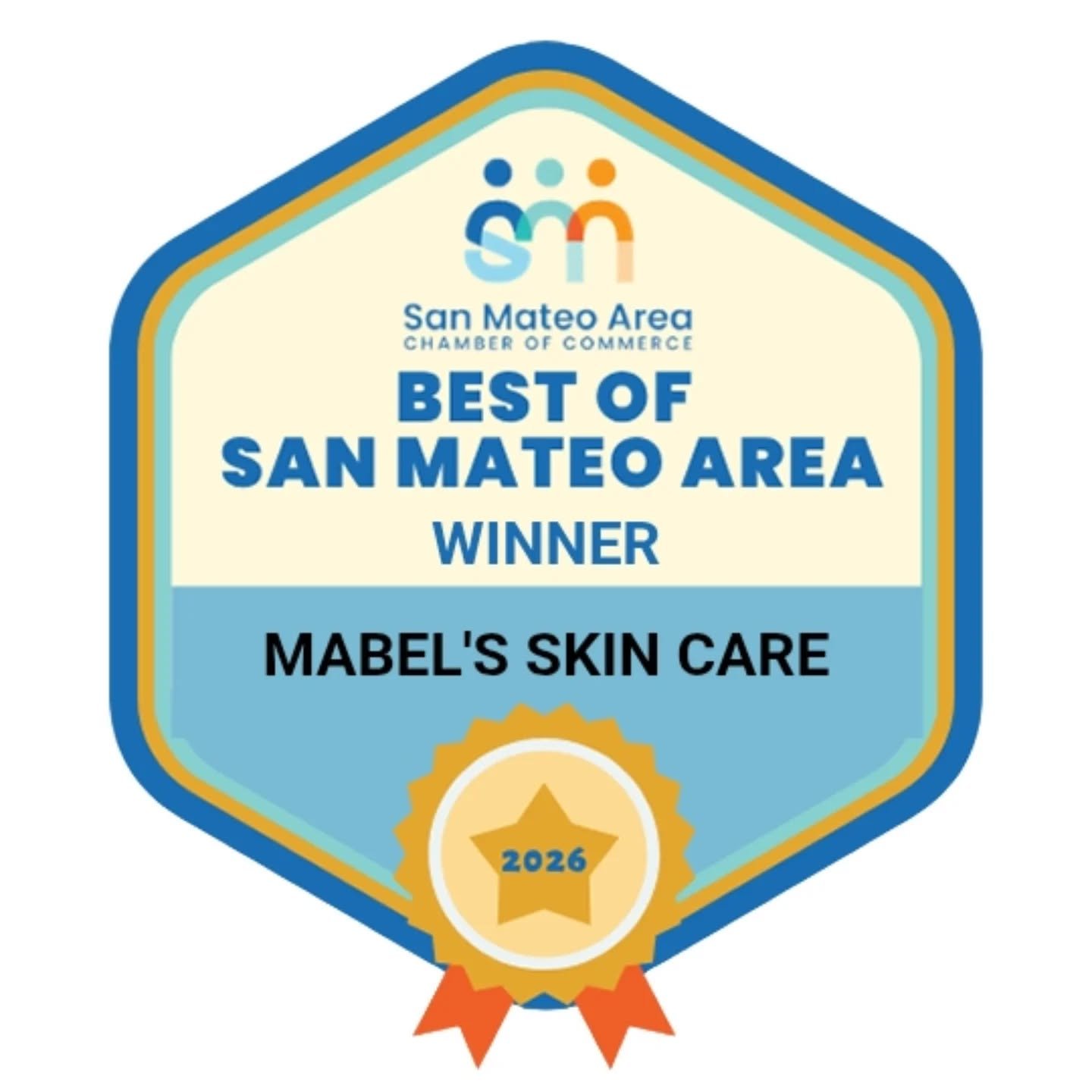 ✨ WE WON. ✨

Mabel's Skin Care&reg; has been named Best Place to Get a Facial Best of San Mateo 2026! 🏆

I am beyond grateful. This award belongs to every single one of you who has trusted me with your skin, referred a friend, and taken the time to 