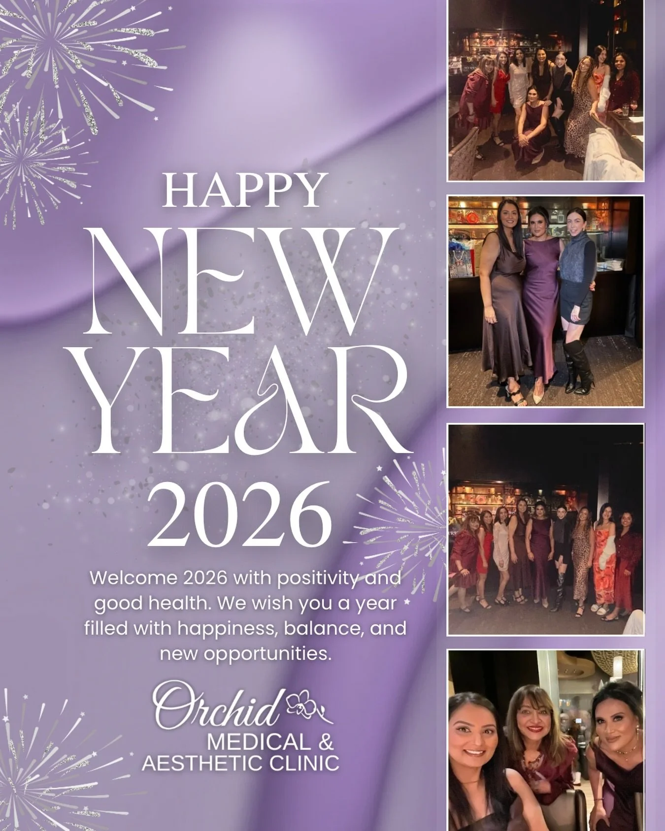 ✨ Happy New Year 2026! ✨
Thank you for being a part of our journey in 2025. 💜
From our Orchid family to yours, we wish you a year filled with health, confidence, happiness, and new opportunities.
📍 Orchid Medical &amp; Aesthetic Clinic
📌 New Westm